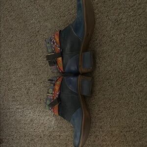 Blue Ankle Boots with Sleek Design